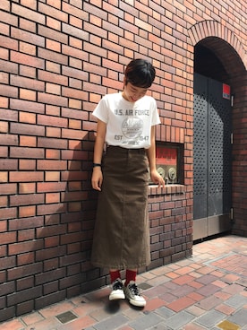 増田彩華さん（レディース・164cm）の夏コーディネート