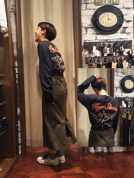 増田彩華さん（レディース・164cm）の秋コーディネート