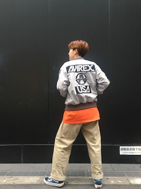「newarrival」｜「アイテム（MA-1）」を使った、増田彩華さん（レディース・164cm）の夏コーディネート