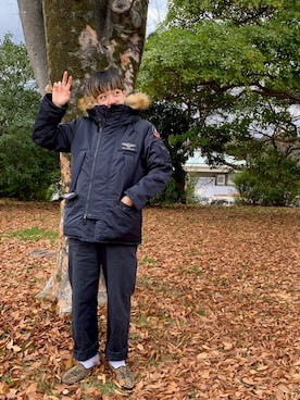 増田彩華さん（レディース・164cm）の冬コーディネート