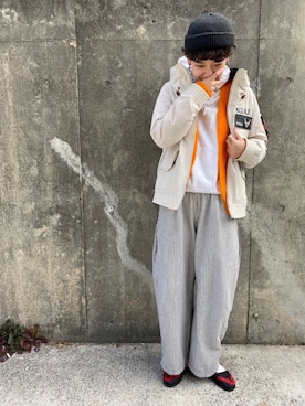 増田彩華さん（レディース・164cm）の冬コーディネート