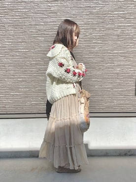 「merry jenny（メリージェニー）のアイテム（バレエシューズ）」を使った、ﾕｷﾉさん（レディース・148cm）の秋コーディネート