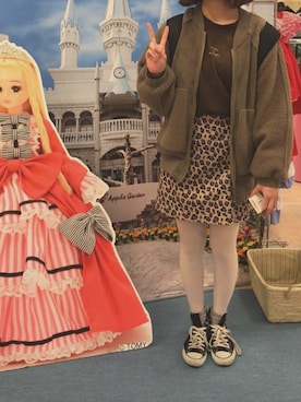 「アイテム（タイツ/ストッキング、ホワイト系）」を使った、micoさん（レディース・165cm）の秋コーディネート