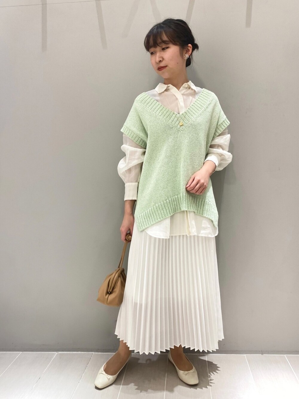 【新品】PICHEアバハウス　ダークグリーン 37スクエアトゥバレエシューズ PICHE ABAHOUSE（ピシェ アバハウス）の「【最高バレエ