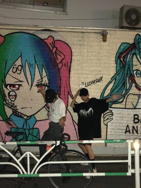 「fill the voidのアイテム（Tシャツ/カットソー、ブラック系）」を使った、🔪🍅さん（メンズ・169cm）の秋コーディネート