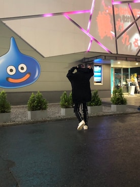 「TRIPP nyc（トリップニューヨークシティ）のアイテム（パンツ、ブラック系）」を使った、🔪🍅さん（メンズ・169cm）の冬コーディネート