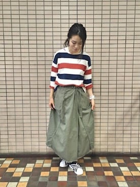 「CUBE SUGAR（キューブシュガー）のアイテム」を使った、みほさん（レディース・162cm）の秋コーディネート