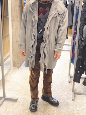 「Saint Laurent（サンローラン）のアイテム（トップス）」を使った、ゆうきさん（メンズ・172cm）の冬コーディネート