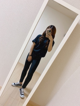 「Ungrid（アングリッド）のアイテム（ピアス（両耳用））」を使った、ねむるくん☺︎さん（レディース・153cm）の春コーディネート