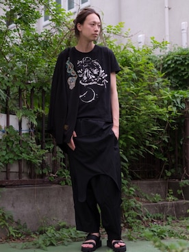 「glamb（グラム）のアイテム（その他）」を使った、maruさん（メンズ・186cm）の春コーディネート