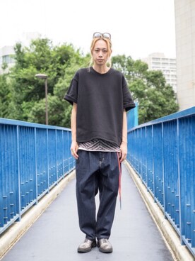 「glamb（グラム）のアイテム（その他）」を使った、maruさん（メンズ・186cm）の夏コーディネート