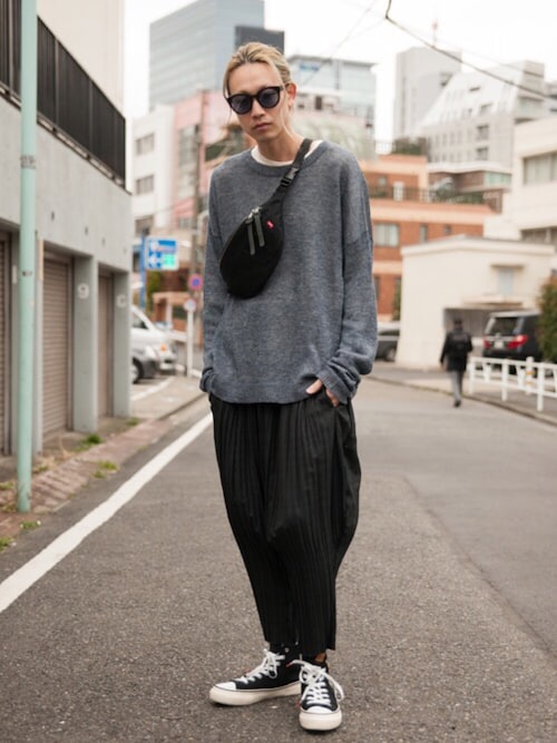 glamb（グラム）の「Canyon denim waist pouch / キャニオンデニム