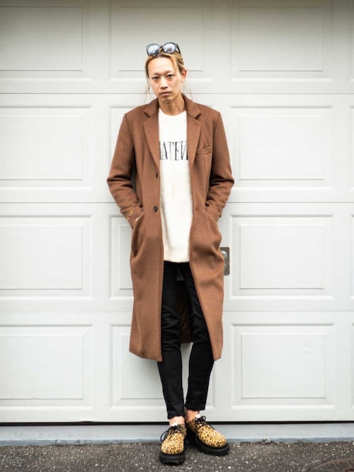 glamb（グラム）の「Long chester coat / ロングチェスターコート