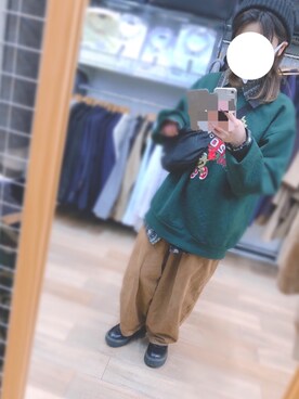 「Honeys（ハニーズ）のアイテム（ニットキャップ/ビーニー）」を使った、ｾﾝﾁｬさん（レディース・148cm）の秋コーディネート