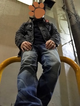 「WTAPS（ダブルタップス）のアイテム（ミリタリージャケット、グレー系）」を使った、wtapsおじさんさん（メンズ・171cm）の冬コーディネート