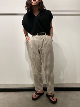 「ビーチサンダル」｜タケダさん（メンズ・170cm・20代）の春コーディネート