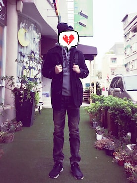 「SSUR（サー）のアイテム」を使った、Kaws  Chenさん（メンズ・174cm）の秋コーディネート