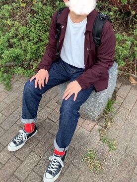 「アイラブCONVERSE」｜いつきさん（メンズ・167cm）の秋コーディネート