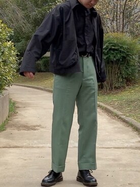「Dr. Martens（ドクターマーチン）のDr.Martens VINTAGE1461（ブーツ）」を使った、いつきさん（メンズ・167cm）の春コーディネート