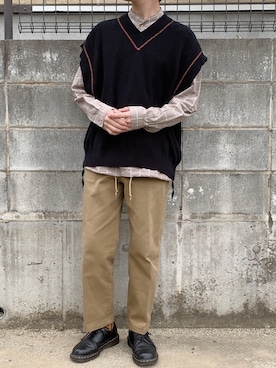 「Dr. Martens（ドクターマーチン）のDr.Martens VINTAGE1461（ブーツ）」を使った、いつきさん（メンズ・167cm）の春コーディネート