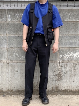 「Dr. Martens（ドクターマーチン）のDr.Martens VINTAGE1461（ブーツ）」を使った、いつきさん（メンズ・167cm）の夏コーディネート