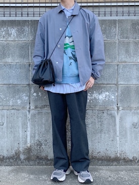 「DHOLIC（ディーホリック）のアイテム（バッグ）」を使った、いつきさん（メンズ・167cm）の春コーディネート