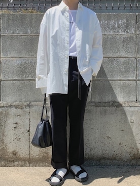「DHOLIC（ディーホリック）のアイテム（バッグ）」を使った、いつきさん（メンズ・167cm）の春コーディネート