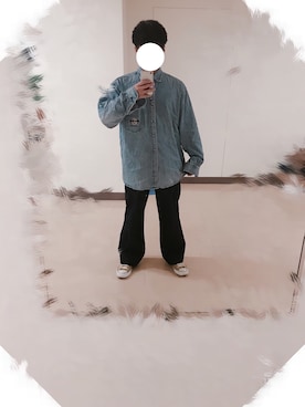 「JOHN LAWRENCE SULLIVAN accessory（ジョンローレンスサリバンアクセサリー）のアイテム（パンツ）」を使った、MITSUYAさん（メンズ・175cm）の秋コーディネート