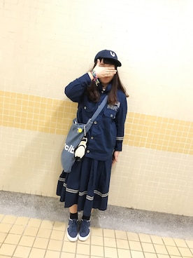 「mercibeaucoup,（メルシーボークー）のアイテム（ブレスレット）」を使った、coka@cokaさん（レディース・156cm）の春コーディネート