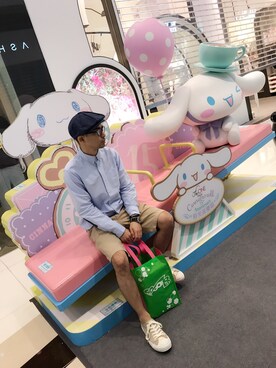 「VISVIM（ビズビム）のアイテム（カーゴパンツ）」を使った、coka@cokaさん（メンズ・173cm）の春コーディネート