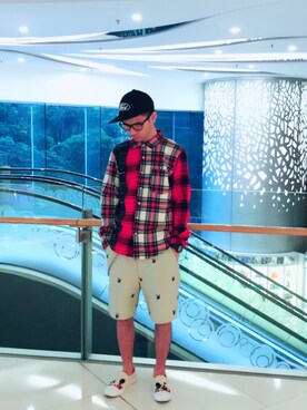 「fuct（ファクト）のアイテム（帽子）」を使った、coka@cokaさん（メンズ・173cm）の秋コーディネート