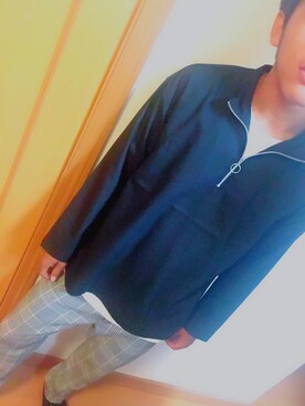 「RAGEBLUE（レイジブルー）のアイテム（ノーカラージャケット）」を使った、たつさん（メンズ・165cm）の秋コーディネート