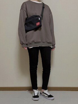 「Manhattan Portage」｜「アイテム（その他）」を使った、macoさん（レディース・163cm）の秋コーディネート