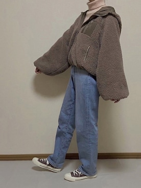 「apres jour（アプレジュール）のアイテム（ブルゾン）」を使った、macoさん（レディース・163cm）の秋コーディネート