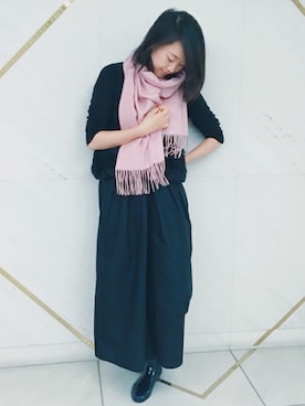 「ライラック」｜えいみーさん（レディース・169cm）の冬コーディネート