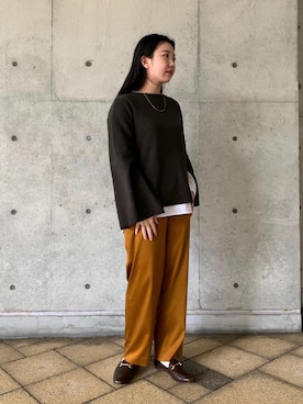 「ASTRAET（アストラット）のアイテム（アクセサリー）」を使った、Miho Fujii     さん（レディース・162cm）の秋コーディネート