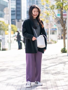 Miho Fujii     さん（レディース・162cm）の冬コーディネート