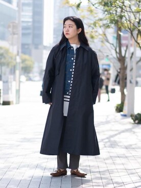 「RECOMMEND  ITEM STYLING」｜「アイテム（デニムジャケット）」を使った、Miho Fujii     さん（レディース・162cm）の冬コーディネート
