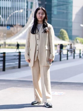 Miho Fujii さん(レディース・162cm)の春コーディネート