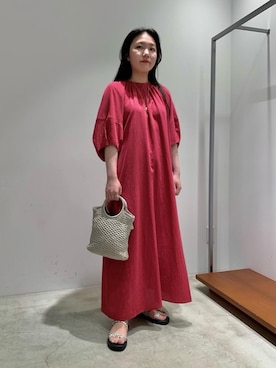 「RECOMMEND  ITEM STYLING」｜「アイテム（ワンピース/ドレス）」を使った、Miho Fujii     さん（レディース・162cm）の夏コーディネート