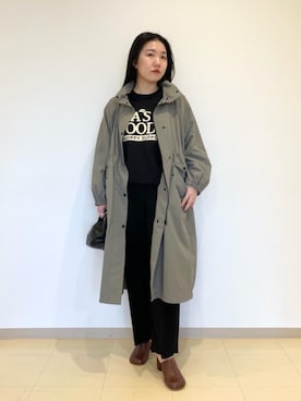 「RECOMMEND  ITEM STYLING」｜「アイテム（ジャケット/アウター）」を使った、Miho Fujii     さん（レディース・162cm）の冬コーディネート