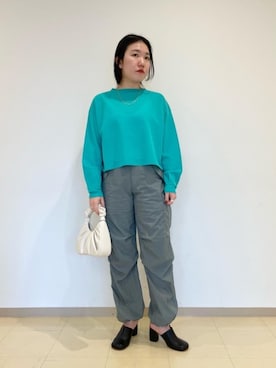 「RECOMMEND  ITEM STYLING」｜「アイテム（パンツ）」を使った、Miho Fujii     さん（レディース・162cm）の冬コーディネート