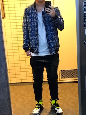 「アイテム（ブルゾン）」を使った、HHYYTTさん（メンズ・169cm・30代）の秋コーディネート