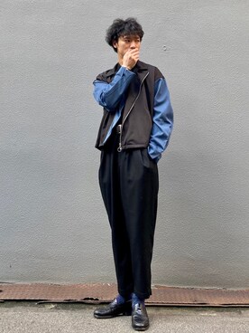 「YON（ヨン）のアイテム」を使った、ビーンズ　おいちょさん（メンズ・180cm）の冬コーディネート