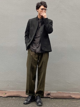 「OLIVER PEOPLES（オリバーピープルズ）のアイテム」を使った、ビーンズ　おいちょさん（メンズ・180cm）の春コーディネート