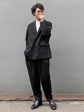 「モノートーン」｜ビーンズ　おいちょさん（メンズ・180cm）の春コーディネート