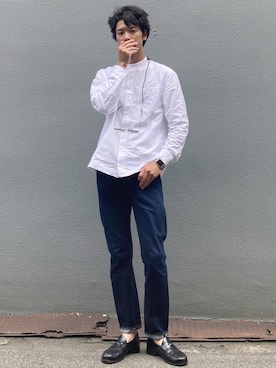 「YAECA」｜「アイテム（財布/小物）」を使った、ビーンズ　おいちょさん（メンズ・180cm）の春コーディネート