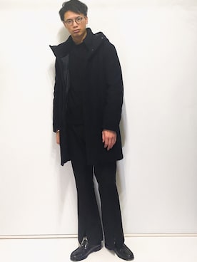 「LAD MUSICIAN（ラッドミュージシャン）のアイテム（ダウンジャケット/コート）」を使った、ビーンズ　おいちょさん（メンズ・180cm）の冬コーディネート