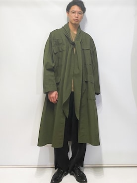 ミリタリーコート のメンズ人気ファッションコーディネート Wear