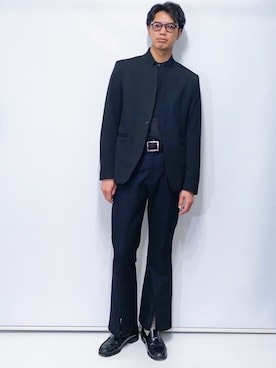 「センター分け」｜「アイテム（ジャケット/アウター）」を使った、ビーンズ　おいちょさん（メンズ・180cm）の春コーディネート